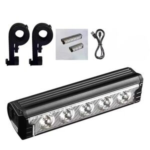 Bicycle Light‎ 5 LED Beads FY-339B-5 Rechargeable Waterproof Super Bright